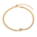 Bracelet cubain œil protecteur délicat