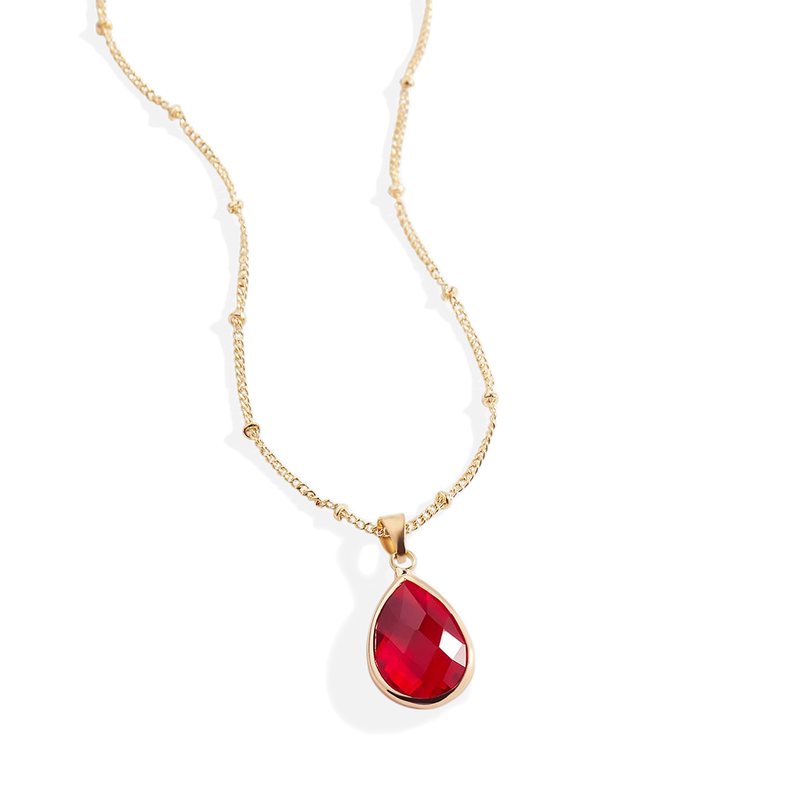 Collier goutte à pierre de naissance