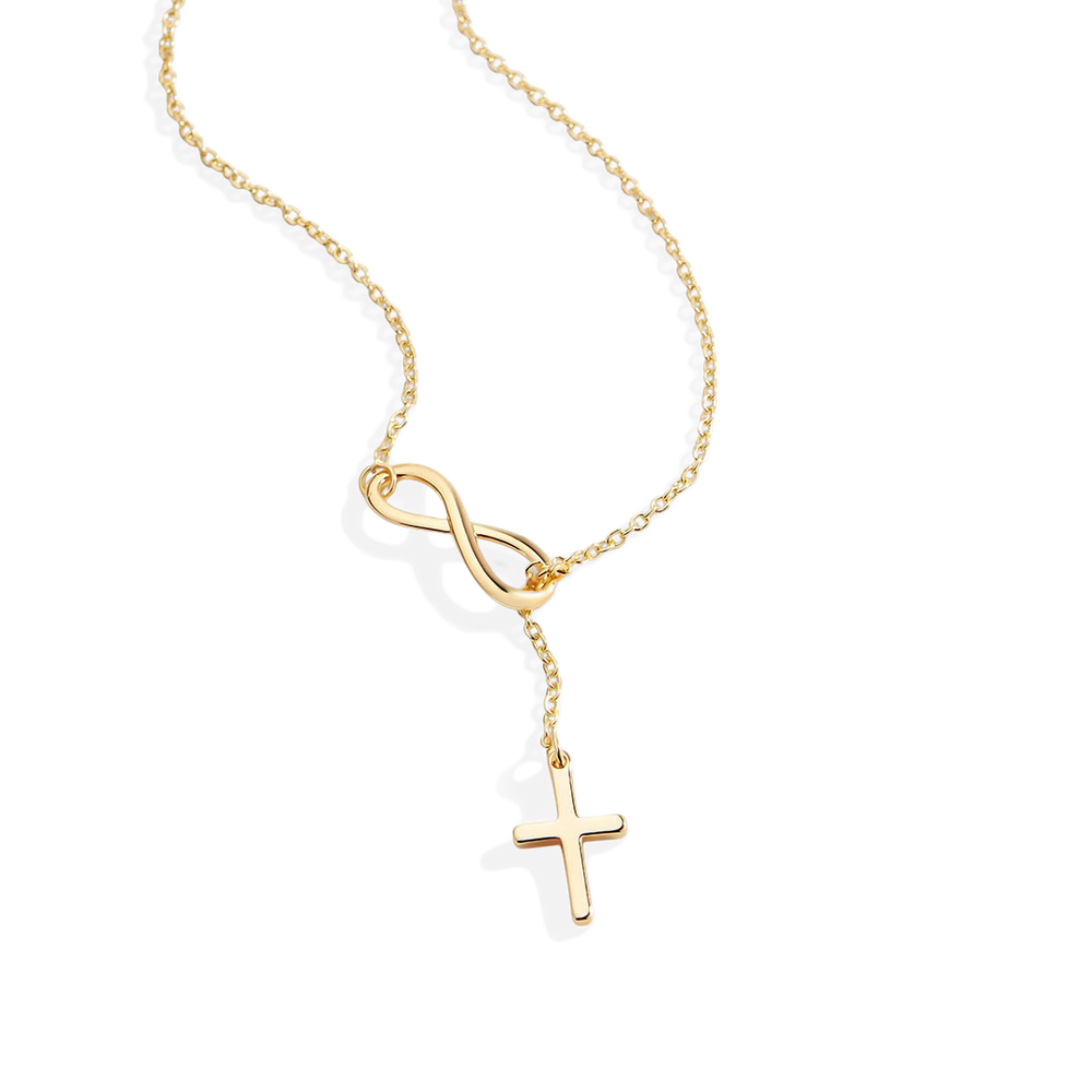 Infinity Cross Pendant Necklace