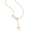 Collier croix infini