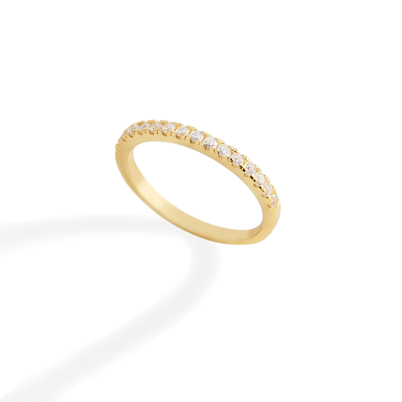 Bague éternité micro-pavée
