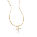 Collier croix pavée