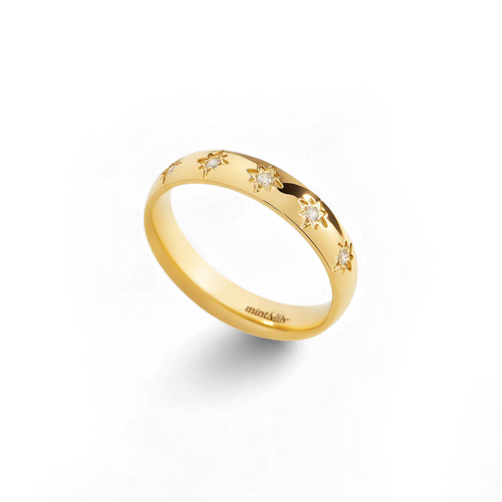 Star Set Stacking Ring
