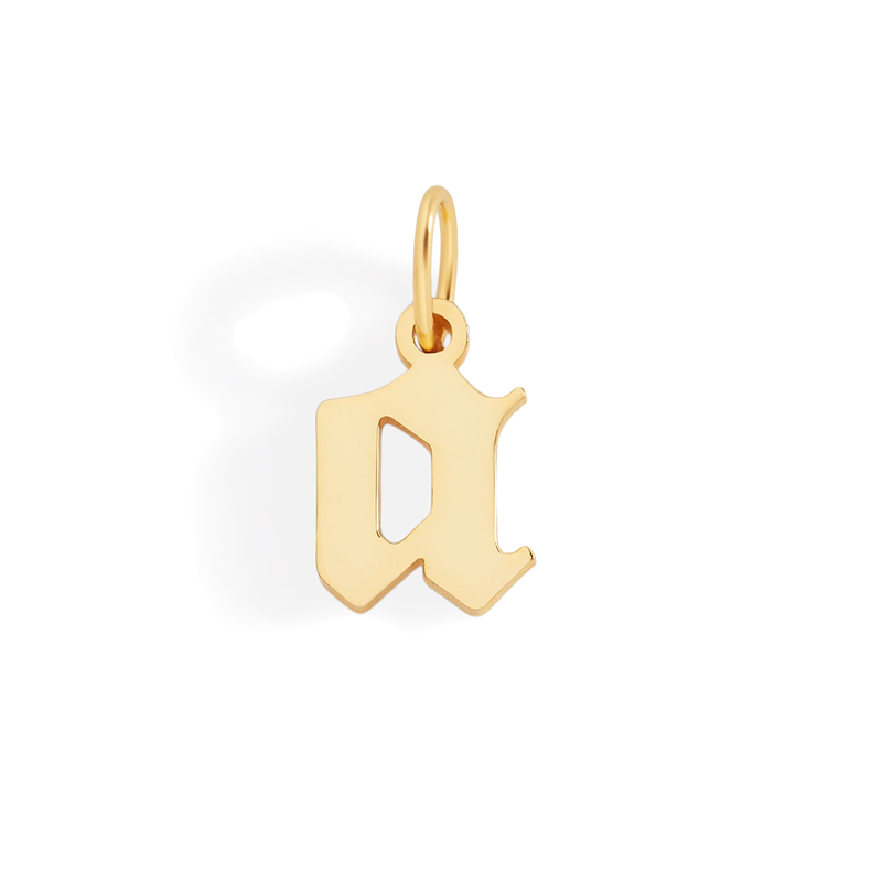 Breloque lettre gothique