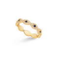 Bague œil protecteur pavée