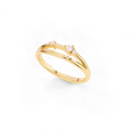 Bague croissant de lune diamant