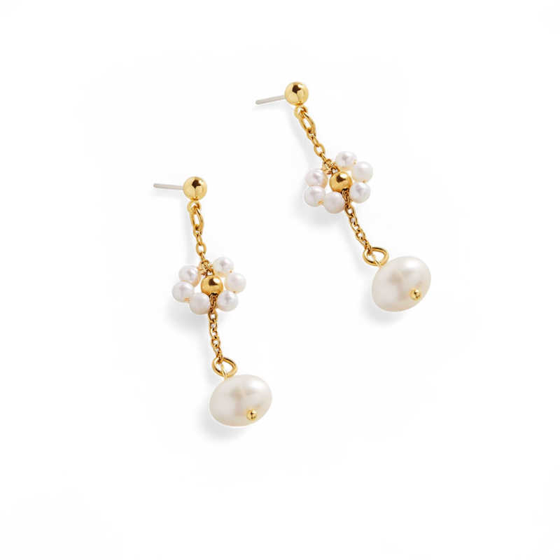 Boucles d’oreilles perle Marguerite