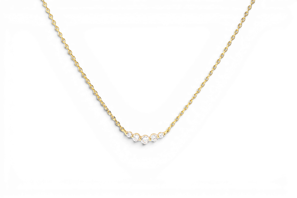Mini Arc Diamond Necklace