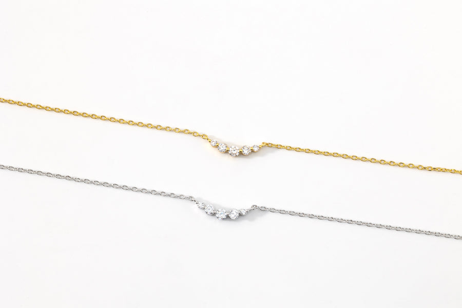Mini Arc Diamond Necklace