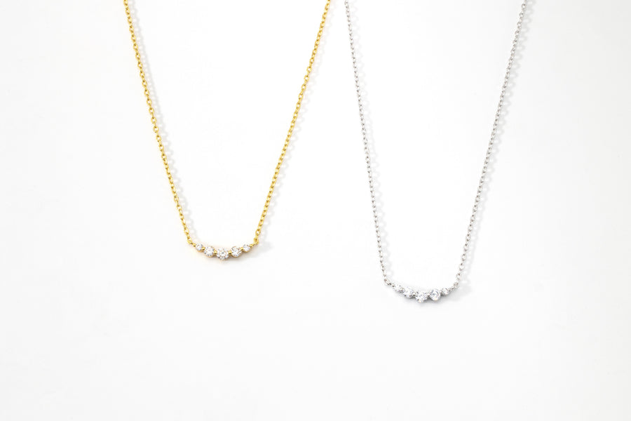 Mini Arc Diamond Necklace