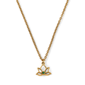 Collier lotus mini à pierre de naissance