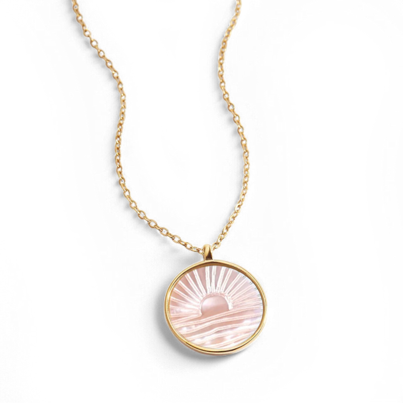 Collier pendentif nacre