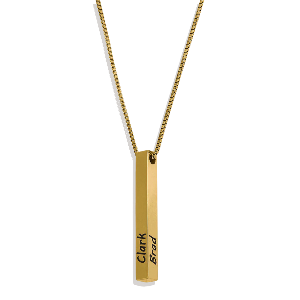 Muse Pillar Bar Necklace