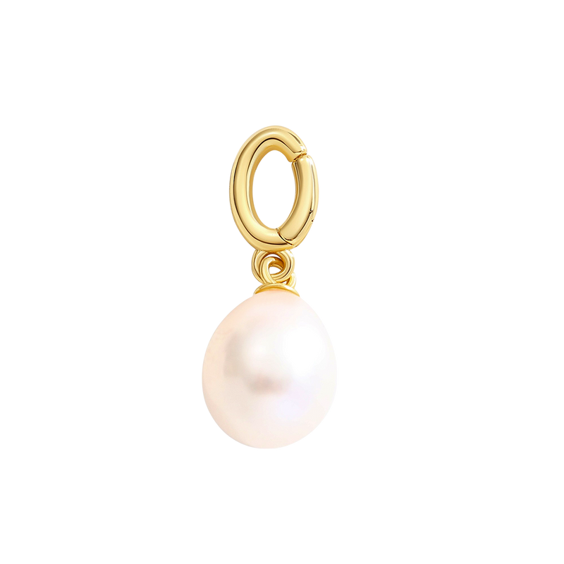 Breloque goutte de perle naturelle