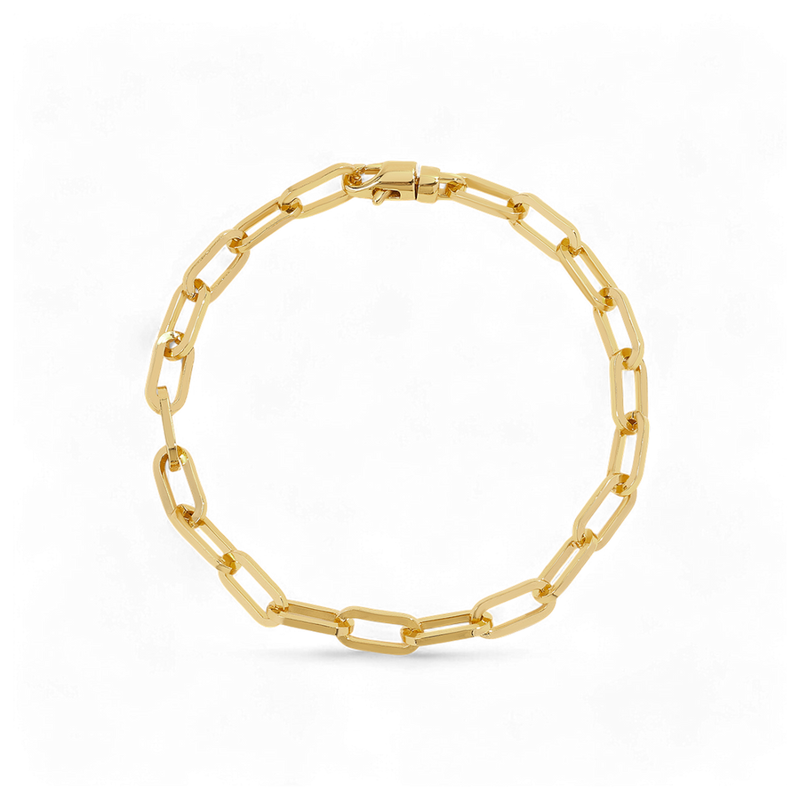 Open Link Paperclip Chain Bracelet