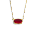 Collier ovale à pierre de naissance