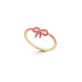 Bague boucle pavée