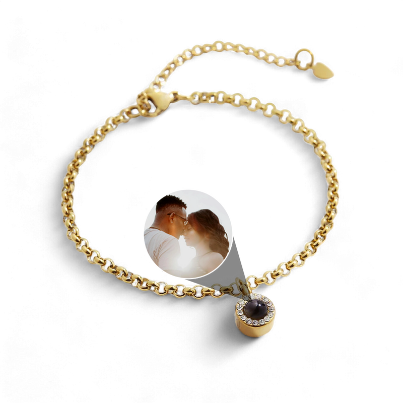 Litet Halo-armband med foto