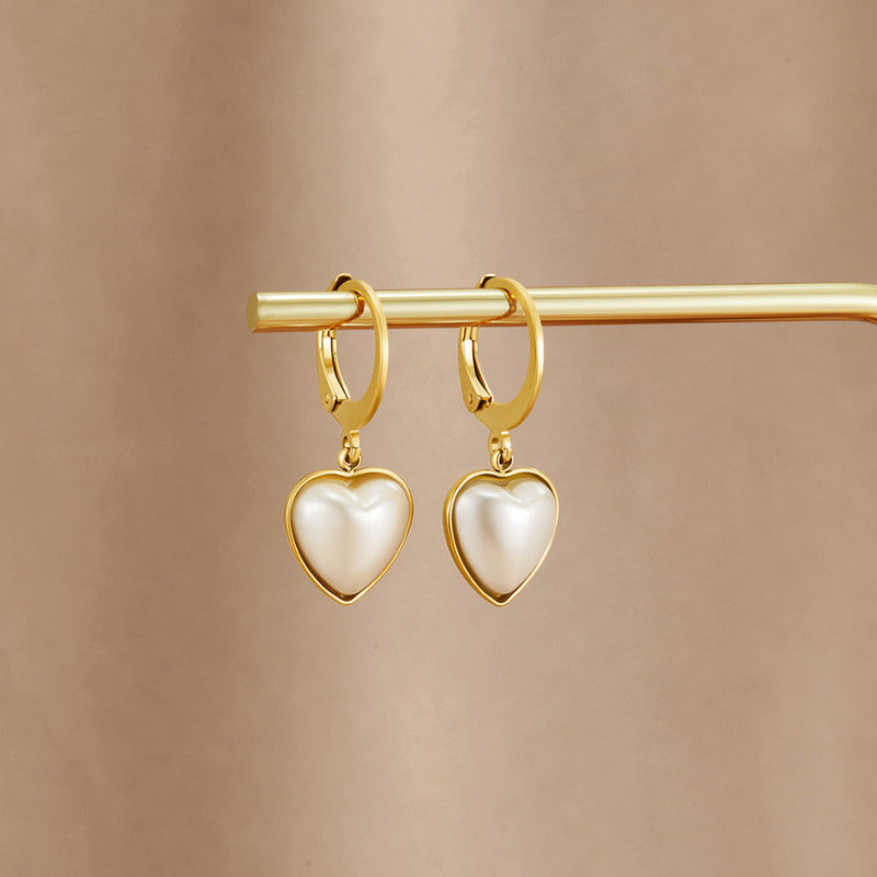 «Pure Heart» perle-hoops