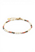 Bracelet minimaliste tourmaline arc-en-ciel