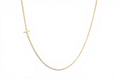 Collier croix inclinée délicat