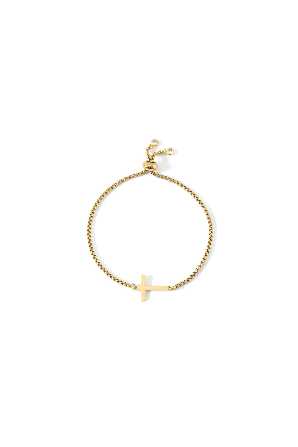 Sideways Cross Slider Bracelet