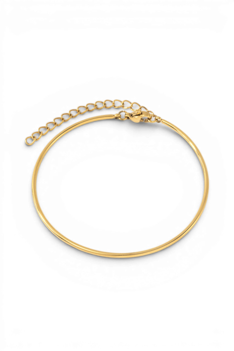 Bracelet manchette barre pleine