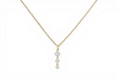 Collier pendentif trois pierres