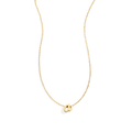 Collier petite initiale script