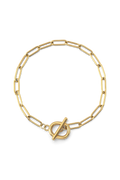 Bracelet trombone à fermoir T