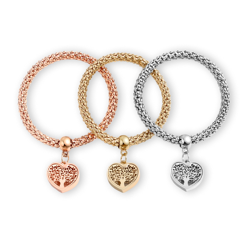 Arbre de vie — Bracelet breloque cœur édition limitée