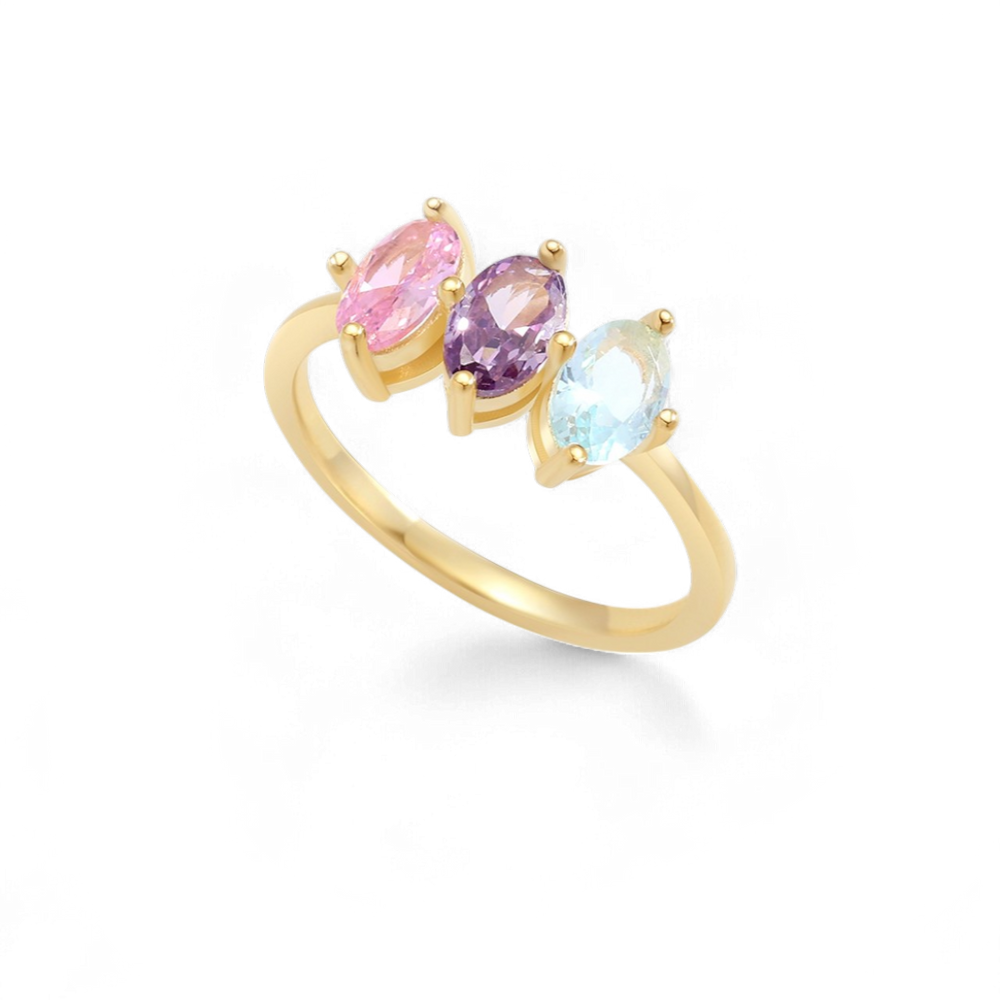 Birthstone Marquis-Cut Ring