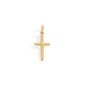 Breloque croix câble torsadé