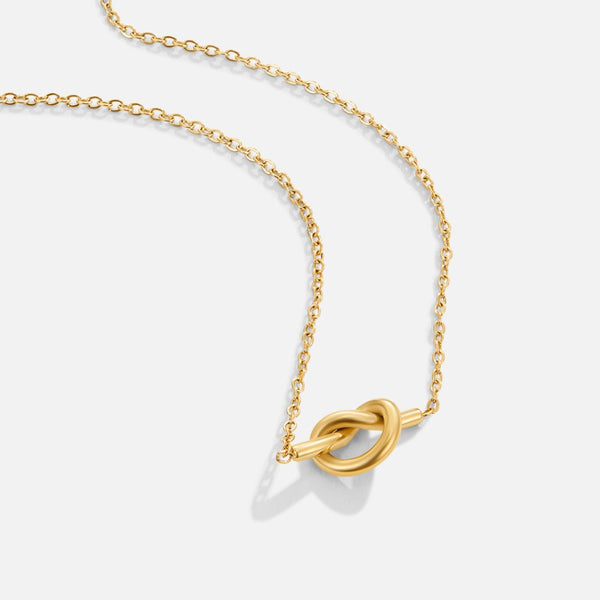 Adela halsband med rosetthänge guld