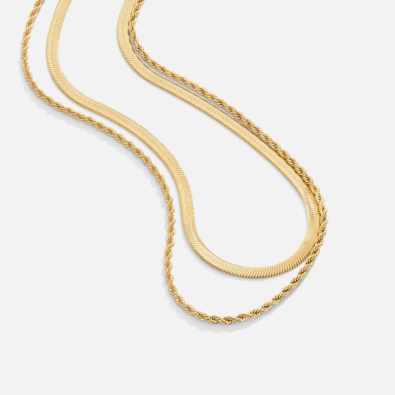 Alexandra dubbelradigt lagrat halsband