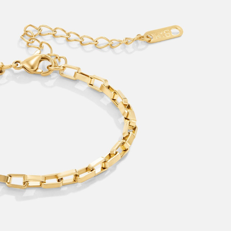 Aura kedjearmband guld
