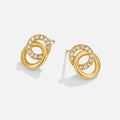 Aurea sammenflettede hoops