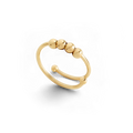 Bague antistress à perles ajustable