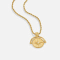 Gullfarget Celestial medaljongkjede