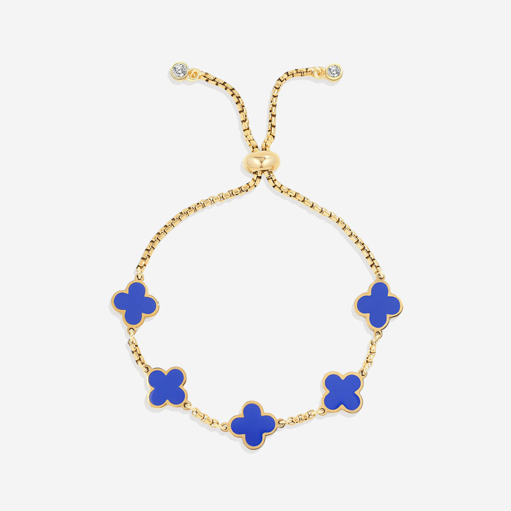 Bracelet charm trèfle