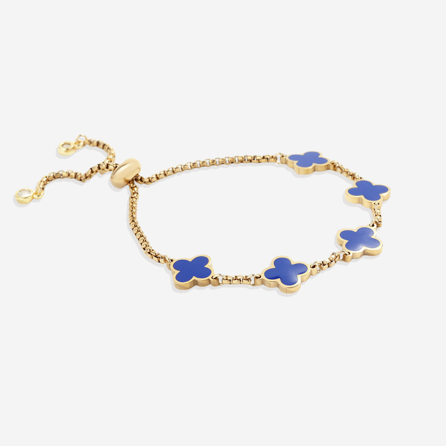 Bracelet charm trèfle