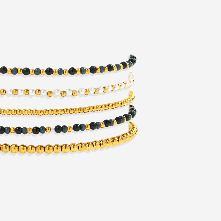 Mint & Lily Ensemble de Bracelets à Perles Weather the Storm