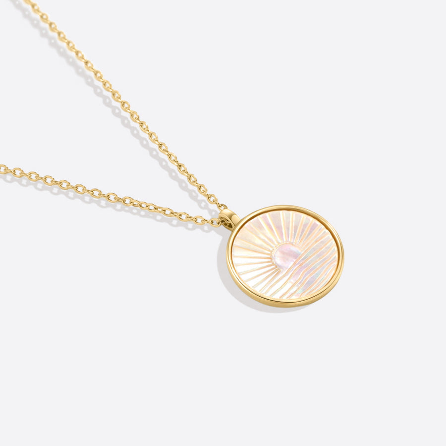 Collier pendentif nacre