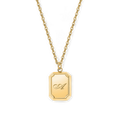 Collier initiale doré
