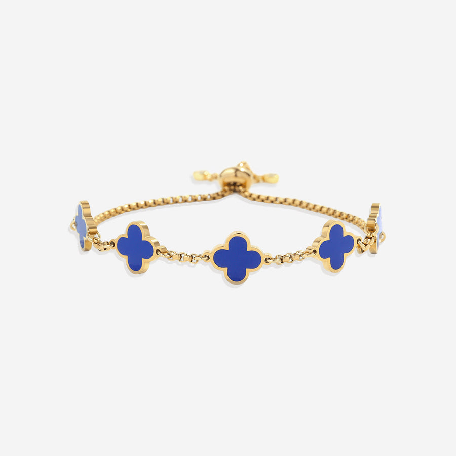 Bracelet charm trèfle
