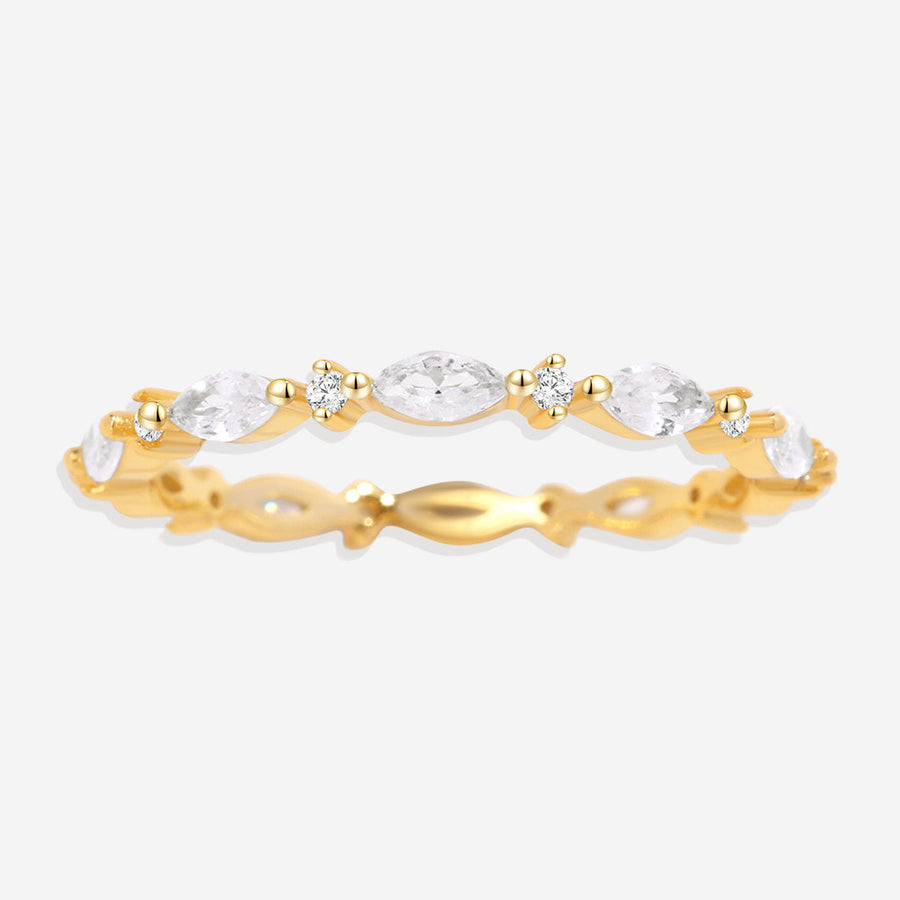 Marquis Gemstone Stacking Ring