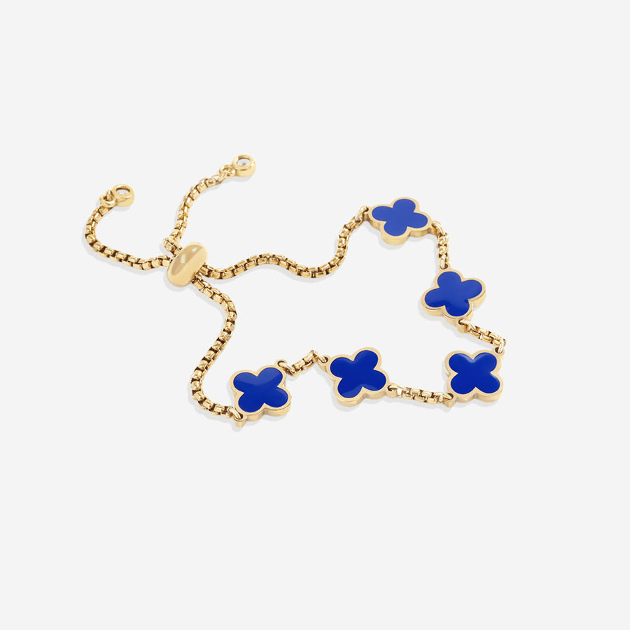 Bracelet charm trèfle
