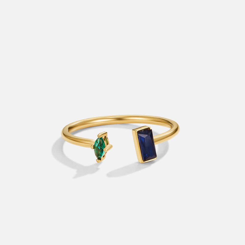 Amore justerbar gullfarget ring med zirkonia – bilde 4
