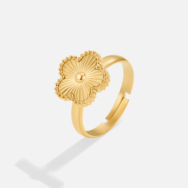 Klöverring guld