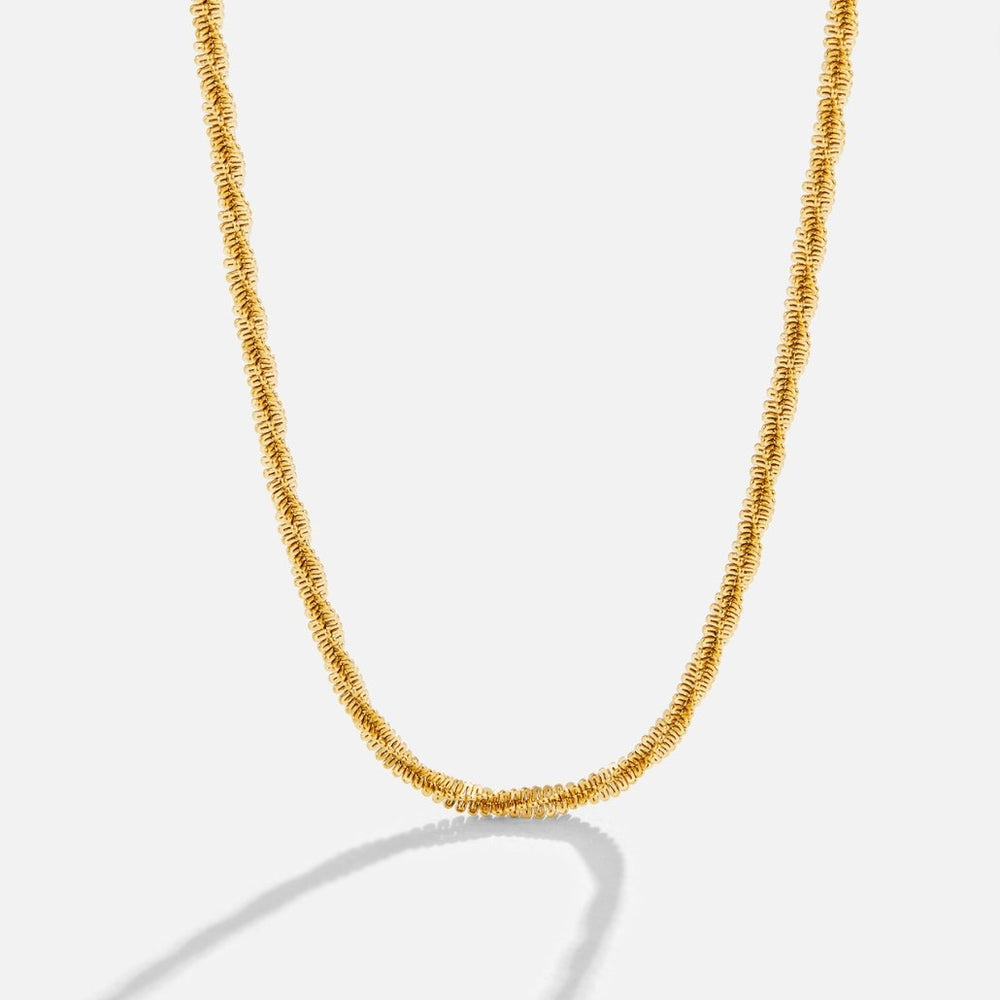 Kai tynt minimalistisk halskjede, 18K gullbelagt